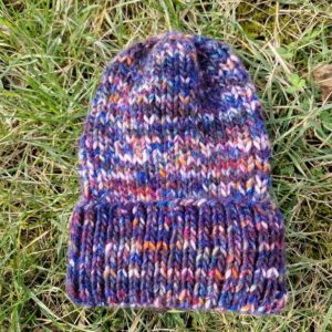 Čiapka Sima, modrá s fialovou